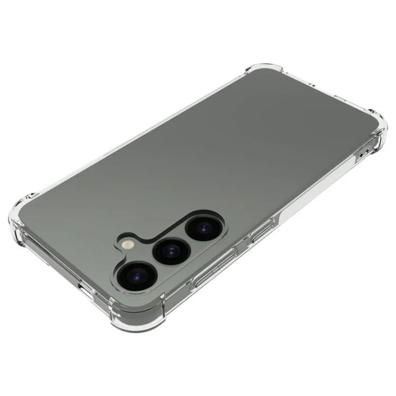 For Samsung Galaxy S24 Back Cover WANLONFENG TM Series 2.0mm Clear TPU Phone Case (Big Lens Hole)