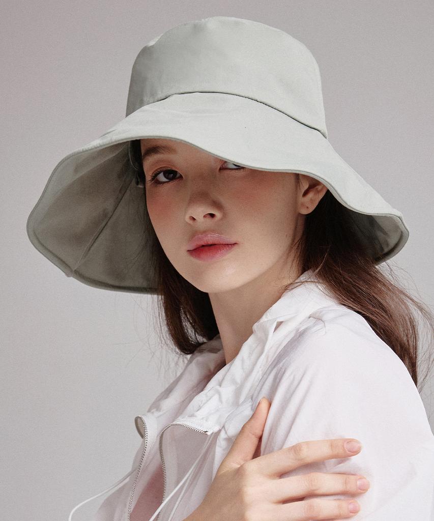 Hwaiteusaenjeu Cotton Asymmetrical Floppy Hat Navarre (4 Colors)