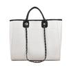 Women's Bag New Fashionable Texture Shoulder Handbag Large Capacity Canvas Chain Tote Bag Tide