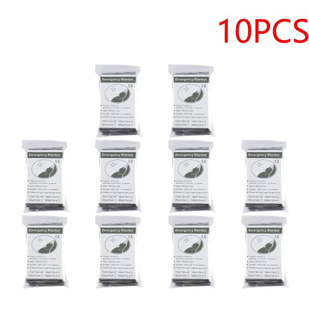 Wasserdichte Decken Notfallvorräte 130x210cm Überlebensdecke Hält Sie warm Folie Mylar Thermodecke für Outdoor Camping