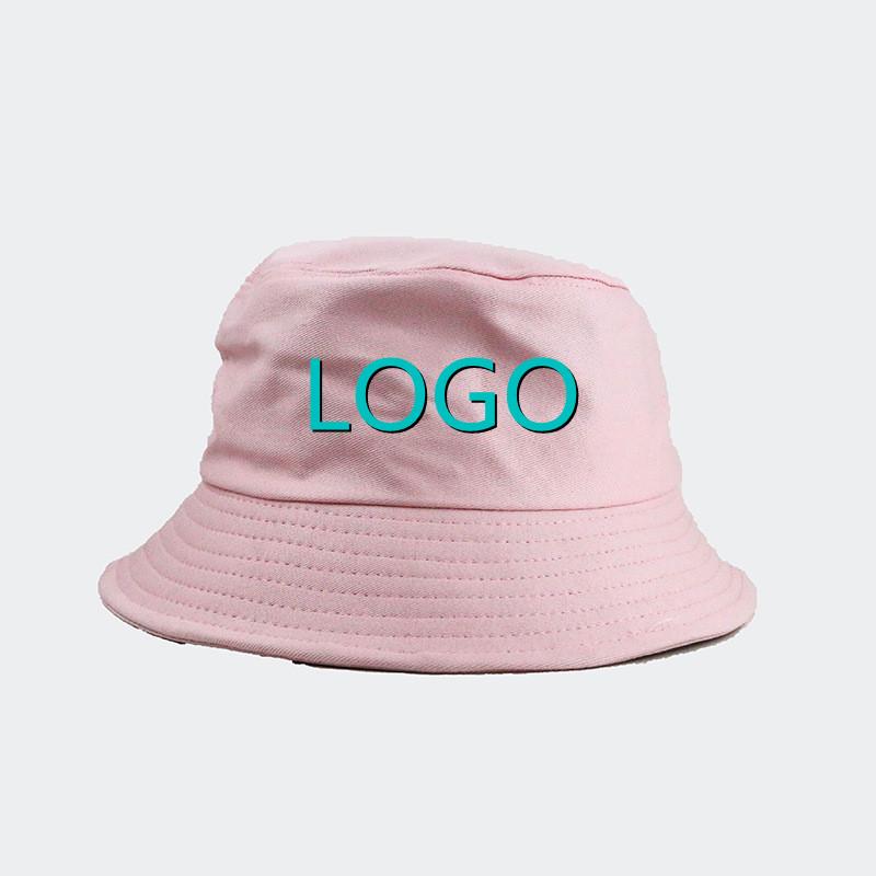 Custom Logo Summer Solid Color Foldable Bucket Hats For Women Beach Sun Cap Outdoor Fisherman Caps Unisex Sunscreen Panama Hat