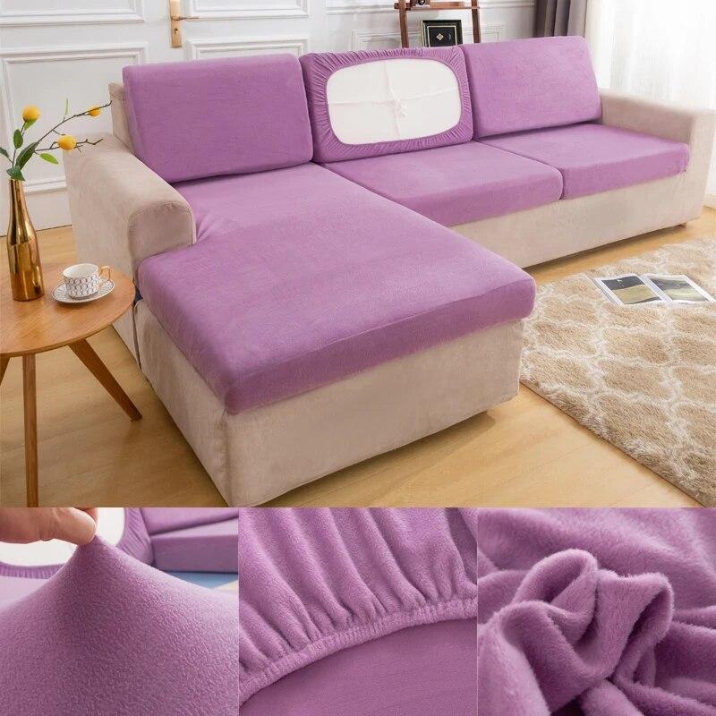 Lavabilă, detașabilă, husă de pernă de șezut pentru canapea de pluș Huse de protecție elastică pentru animale de companie Husă de pernă pentru canapea pentru mobilier