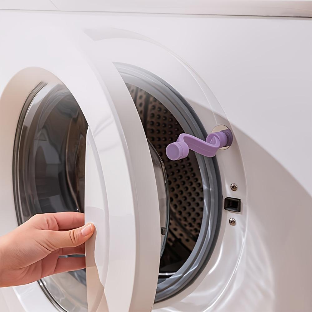 Magnetic Washing Machine Door Stopper - Purple & Pink, Ventilation & Odor Protection, Moisture Prevention, Anti-Slip Design with Strong Magnet Mount