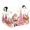 Large Capacity Christmas Storage Basket Cartoon Snowman Toys Organizer Box Laundry Hamper  Closet