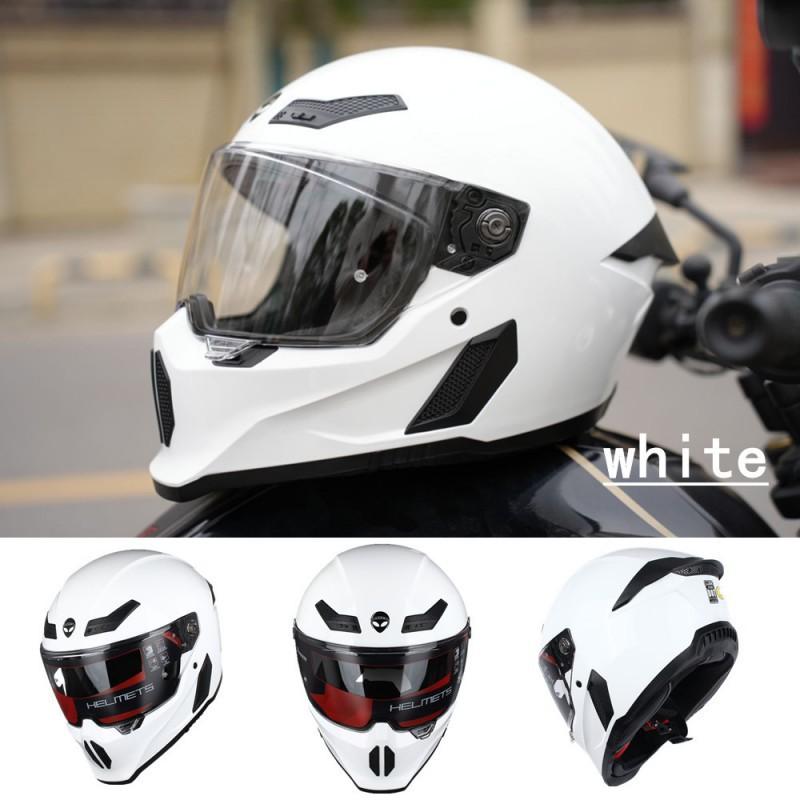 Retro Full Helmet Motorcycle Tail Wing Ventilation Bluetooth Position Four Seasons To Keep Warm