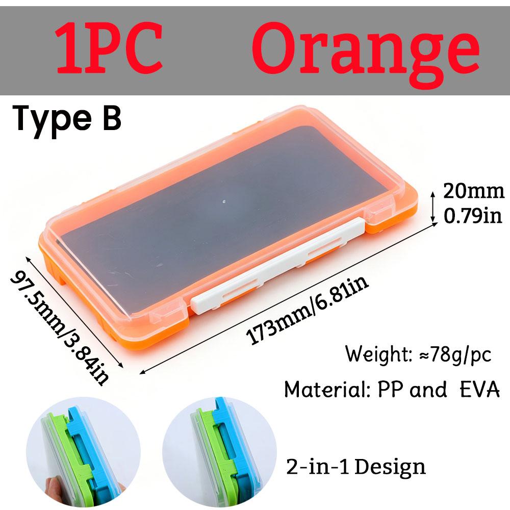 1PC Fly Fishing Box Multi-style Foam/Compartment Tackle Case Waterproof Transparent Hook Lure Storage Box for Trout Bass Angling