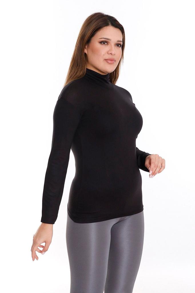 Stil Femei Mărime Mare Corp Mărimi Mari Complet Fisherman Viscoză Gât Înalt Corp Mincă