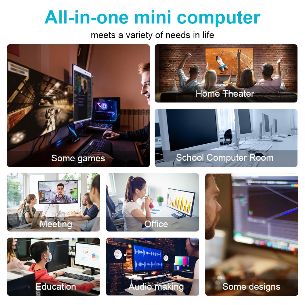 SZBOX Mini Windows 11 AMD Ryzen 7 5800H To 64GB 1TB PCIE 3200MHz Super HD Game 4 2 HDMI Triple Display 2000MHz WiFi BT RJ45 LAN Mini Computer PC, Pro,