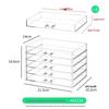 Clear Acrylic Jewelry Storage Box: Elegant Display for Earrings, Necklaces, and Accessories