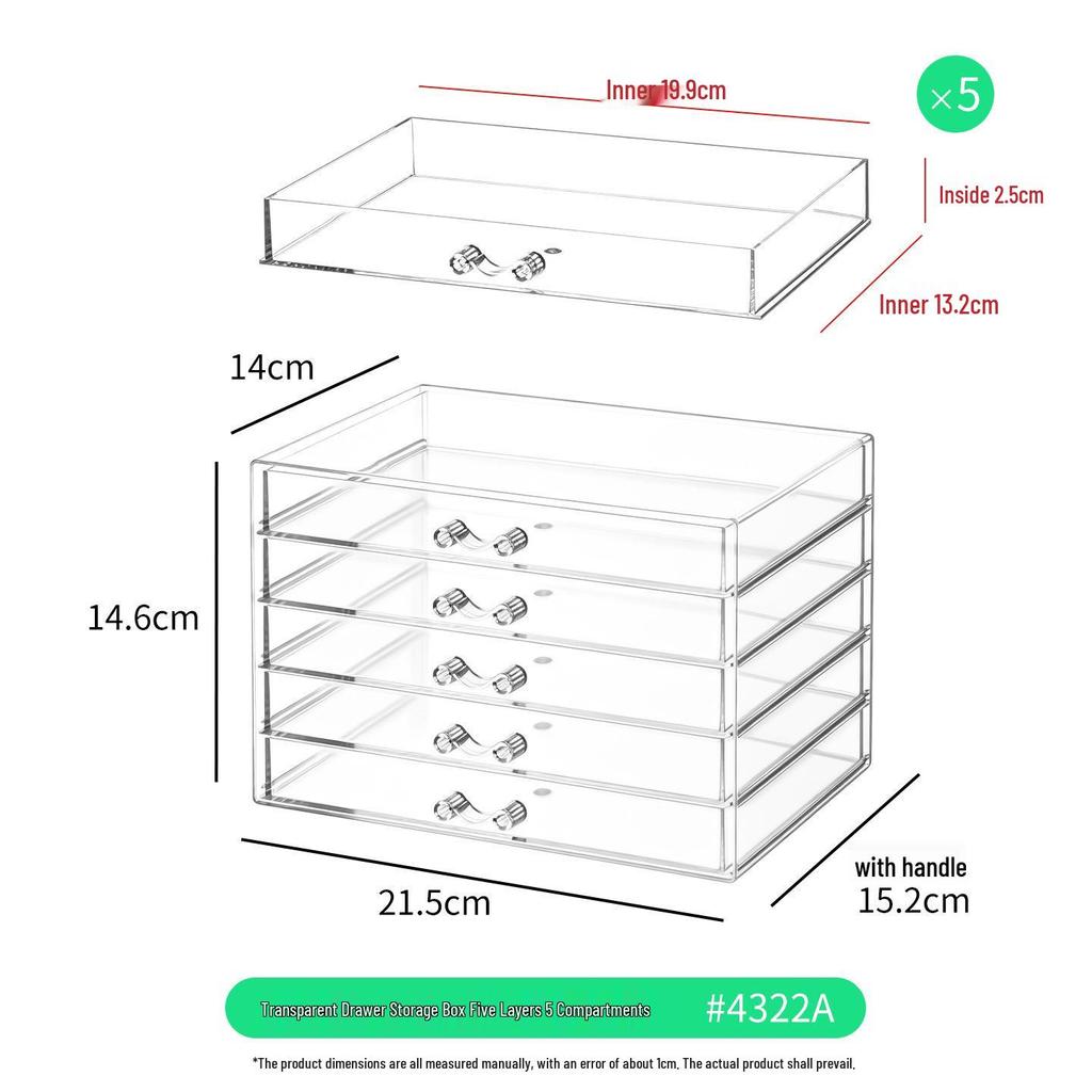 Clear Acrylic Jewelry Storage Box: Elegant Display for Earrings, Necklaces, and Accessories