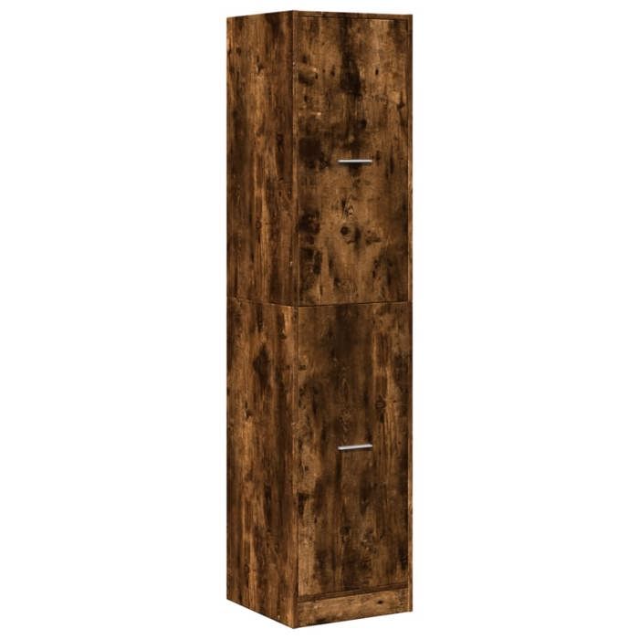 VidaXL Armoire d'apothicaire chêne fumé 40x41x174,5 cm bois ingénierie, coffre d'apothicaire, meuble d'apothicaire, coffre à 3309649