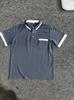 Summer 2025 Men's Casual POLO Shirt - Fashionable Patchwork Short Sleeve with Pocket