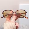2026 New Large Oval Leopard Print Retro Sunglasses for Women - UV Protection