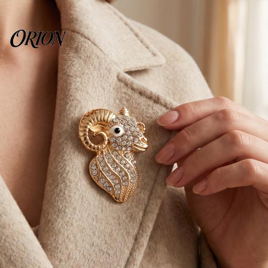 Decorative Brooches Sheep Shape Brooch Pin, Alloy Animal Lapel Pin for Men Women, Hats Bags Scarves Clothes Accessory