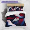 Netherlands Football Printed Bedding 3 Piece Set Cozy Breathable Bed Cover Set as Housewarming Holiday Gift