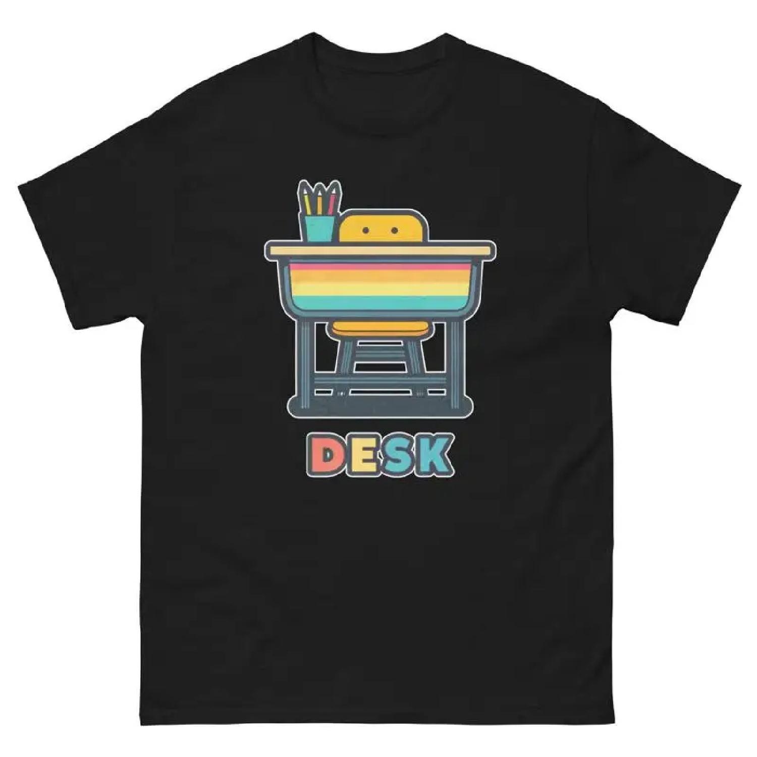 Стол Школа Классный Комната Объект Офис Учитель Футболка S