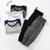 Spring and Summer Mens Pajamas Suit Modal Short-sleeved Trousers Thin Plus Fat Large Size Relaxed Fit Home Clothes