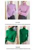 Autumn/Winter Women's Slim Fit High Neck Cashmere Knit Long Sleeve Pullover
