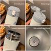 380ML Stainless Steel Thermos Vacuum Flask Cute Cartoon Thermal Bouncing Water Bottle Insulated Straw Cups Tumbler Drinkware
