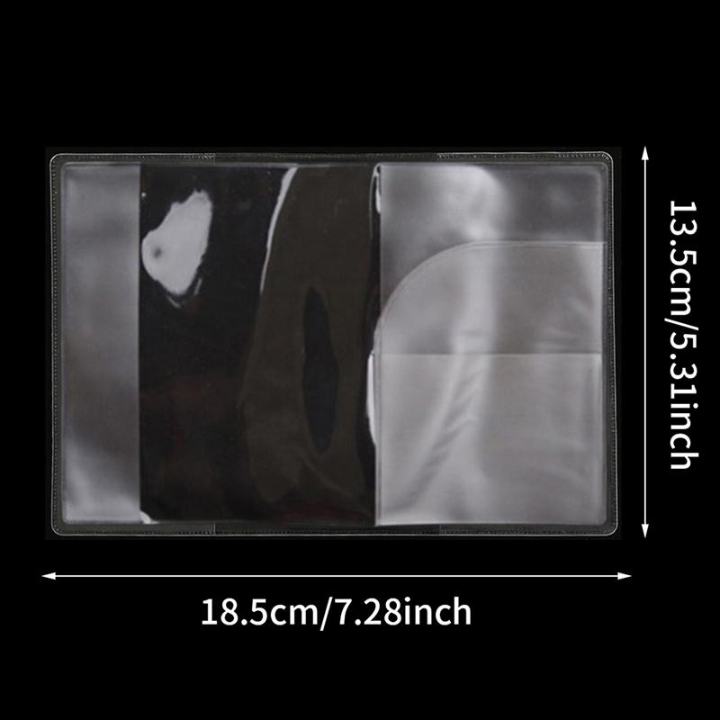 Transparent Passport Cover On Waterproof Document Bags Passport Protective Sleeve