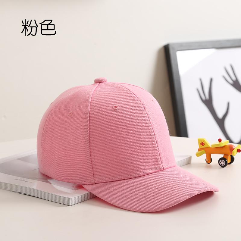 

Детская шляпа корейской версии японской однотонной светлой кепки с загнутыми полями, детская шляпа от солнца, защита от солнца, козырек от солнца, бейсболка розовый