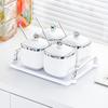 Yeguo Light Luxury Ceramic Seasoning Jars Set