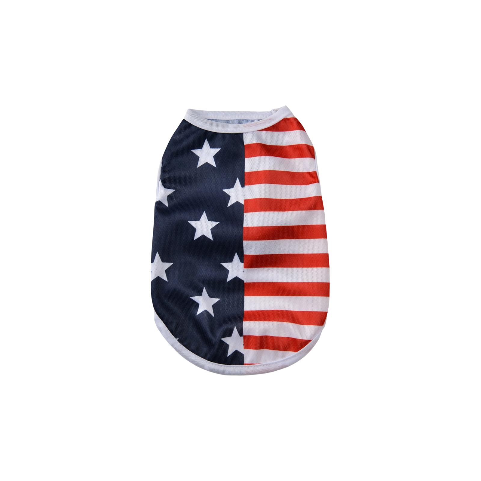 

Patriotic Dog Shirt For Independence Day, Breathable Summer Pet Tank Top With American Flag & , Lightweight Sleeveless Vest For Small Medium Large Dog L чёрный