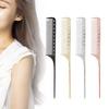 Professional Rat Tail Hair Comb Salon Hairdressing Styling Comb Barber Aluminum Metal Comb
