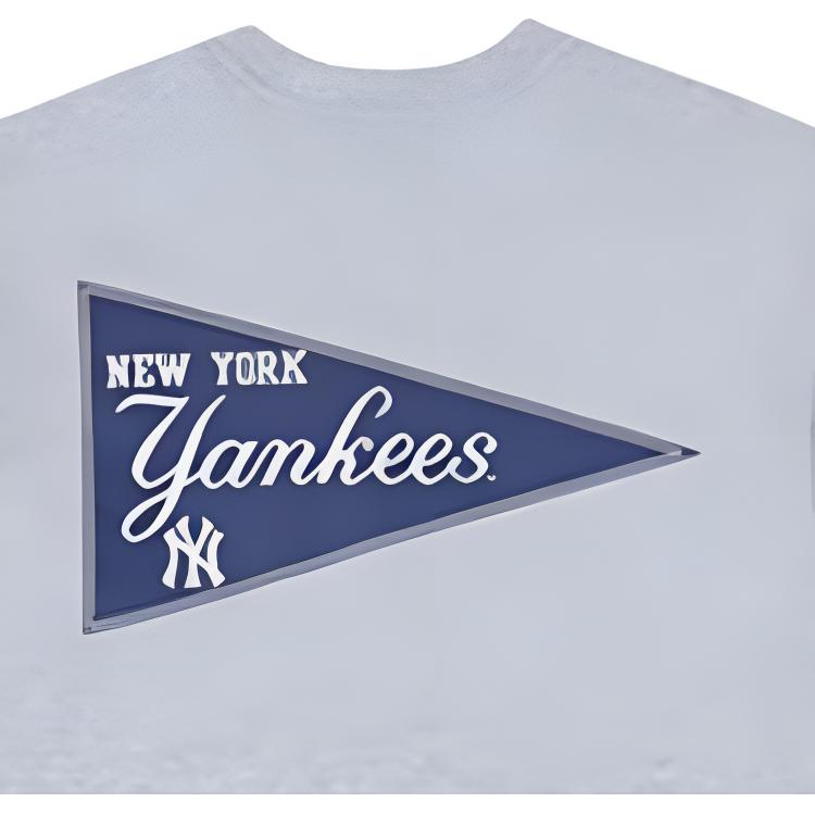 New Era SS22 Einfarbige T-Shirts mit Buchstabendruck Unisex Oberteile Grau 12588138