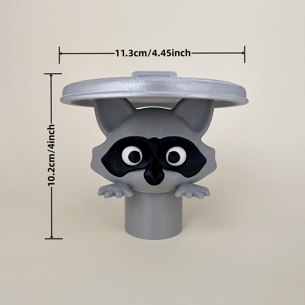 Waschbär Toilettenpapierhalter - Lustiges Freistehendes Badezimmerset, 3D-gedruckter Waschbär Rollenhalter, Niedliche Toilettenpapieraufbewahrung, Bezaubernde Badezimmerdekoration