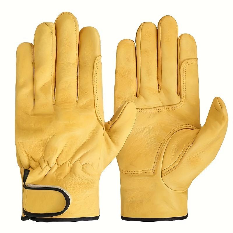 Leder Leder Arbeit Hochtemperatur Wärmeisolierung Handschuhe Sicherheitsschutz Arbeiter Arbeit Schweißen Garten Fahrerhandschuhe