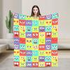 Sesames Streets Cartoon Blanket Warm Soft Fashion Plush Throw Blanket For Living Room Camping Flannel Bedspread Bed Cover