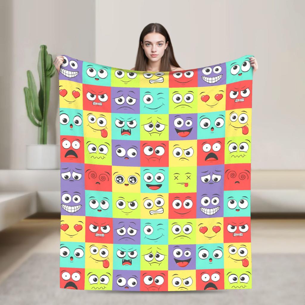Sesames Streets Cartoon Blanket Warm Soft Fashion Plush Throw Blanket For Living Room Camping Flannel Bedspread Bed Cover