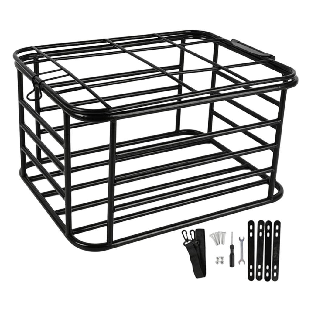 Fahrrad Hinterkorb Stabiler Fahrradkorb mit Wasserdichter Innentasche für Outdoor-Reisen Transport von Lebensmitteln Haustieren Fahrrädern Tägliche Fahrten