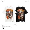 Ve Fun Top Printed Short Sleeve Loose Casual Cartoon T-Shirt High Street O Couple Character Rsize Male Tide