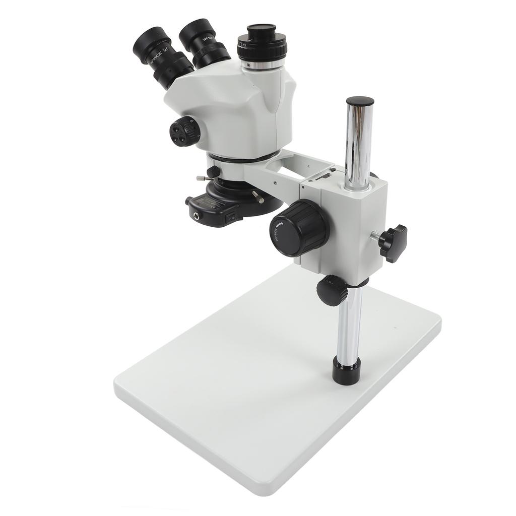 Trinocular Microscope 24MP 1080P 3.5X To 50X Continuous Zoom Stereo Trinocular Microscope with LED Lamp 100‑240V UK Plug
