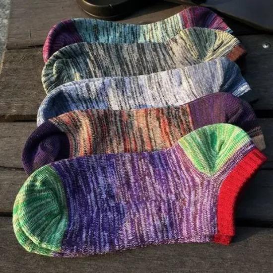 5 Pairs 10 Pairs Cotton Letters Comfortable Breathable Men Ankle Sock Summer Hip Hop Harajuku Hipster Socks Men Funny Sock