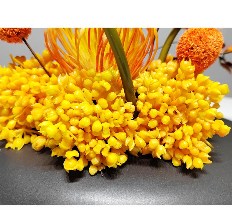 Chinese Style Floral Coffee Table Arrangement for Living Room or Hotel Decor