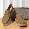Hand-stitched Suede Leather Casual Shoes Outdoor Light Mens Loafers Luxury Non-slip Walking Shoes High Quality Driving Loafers