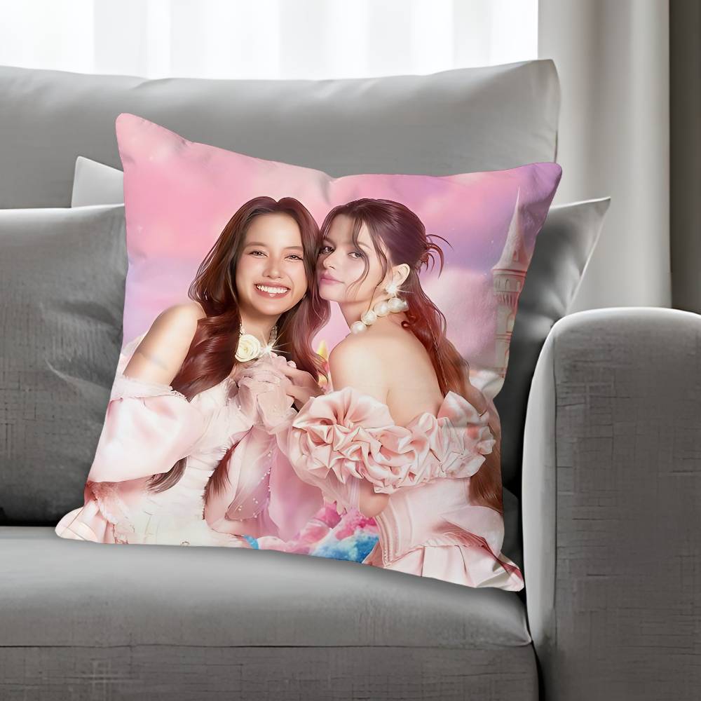 Pink TTheory FFreen BECKY Anime Celebrity Merchandise AllMatch Printed Pillow Case Sofa Car Office Room Decoration Protector