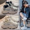 Scarpe per Bambini Collezione Primavera Fibbia Rotante, Nuove Sneakers in Rete Leggere Traspiranti per Ragazzi, Scarpe da Papà per Ragazze Scarpe da Corsa