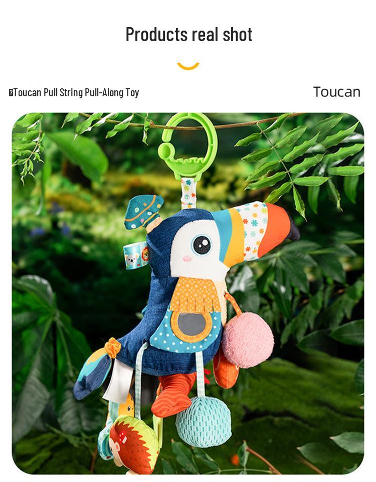 Jollybaby Infant & Toddler Stroller Mobile: Vibrating Head-up Practice Toy with Music.