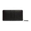 Bally Mythos Palladium Metal Zipper Recycled Cowhide Wallet Men Wallet Black 6308493