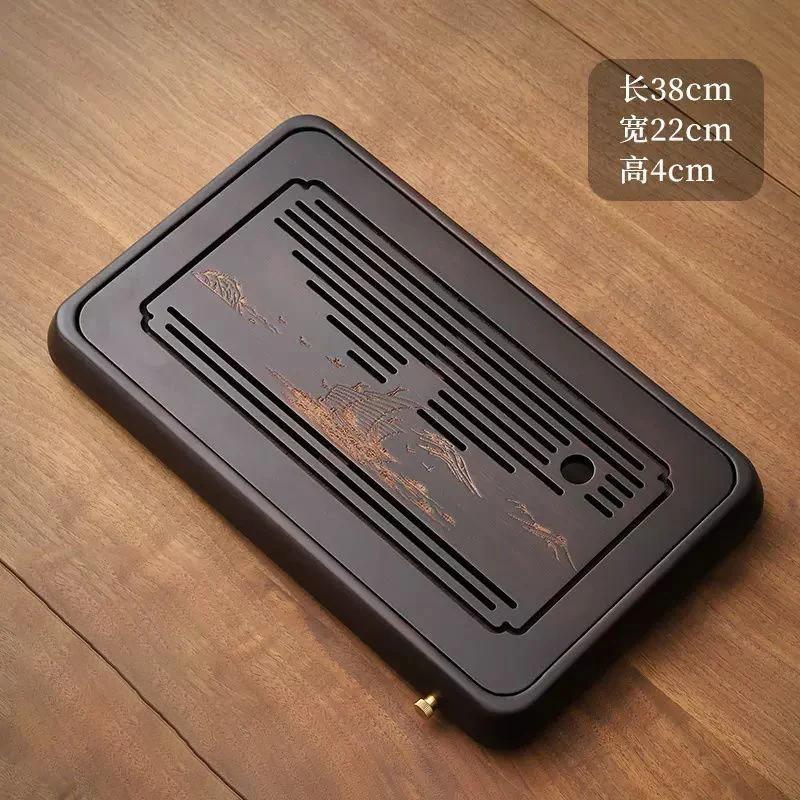 Chinese Tea Ceremony Bamboo Tea Tray Tea Table Dry Brew Tea Table Decoration Storage Tray Coffee Tea Set Tea Sea Drainage