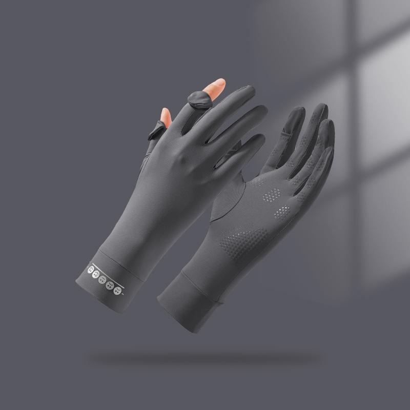 

Летние солнцезащитные перчатки женские для езды на велосипеде, с эффектом холода, солнцезащитные, полнопалые, с сенсорным экраном, для занятий спортом на открытом воздухе one size fits all темно-серого