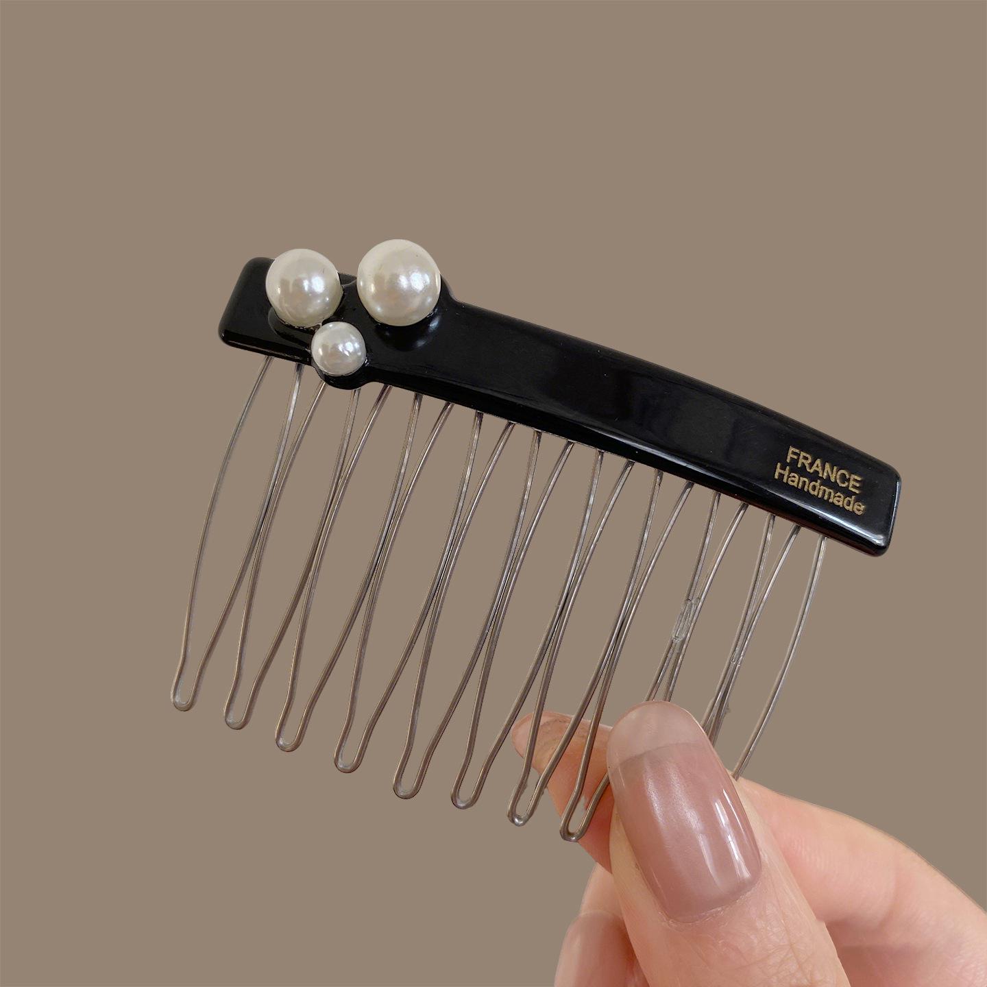 Корейский ретро элегантный гребень-зажим для волос с жемчугом