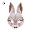 Halloween Maskerade Party Cosplay Kostüm Lustige Party Decor Halbe Gesicht Maske 3D Tiger Schwein Bunny