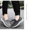 Women's Shoes Spring Middle-aged Elderly Mom Shoes, Slip-on Flat Elderly Shoes, Comfort Soft Sole Fly Knit Upper Brand Women Footwear