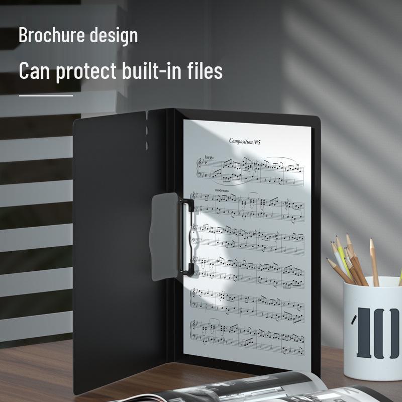A4 Thickened PP Clipboard Folder - Desk Mat & Writing Board for Students, Horizontal/Vertical Clip
