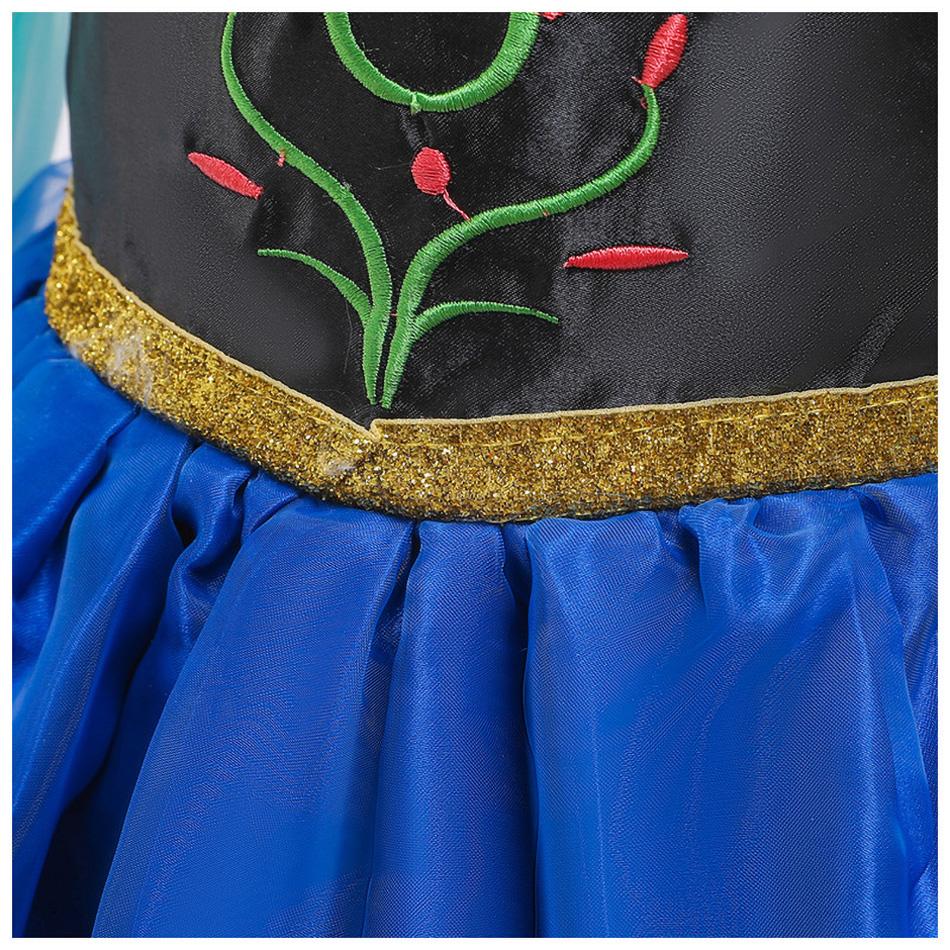 Girls Snow Queen Cosplay Costume Child Ball Gown Clothes Halloween Costume Girl Elsa Princess Dress Kids Christmas Anna Dresses